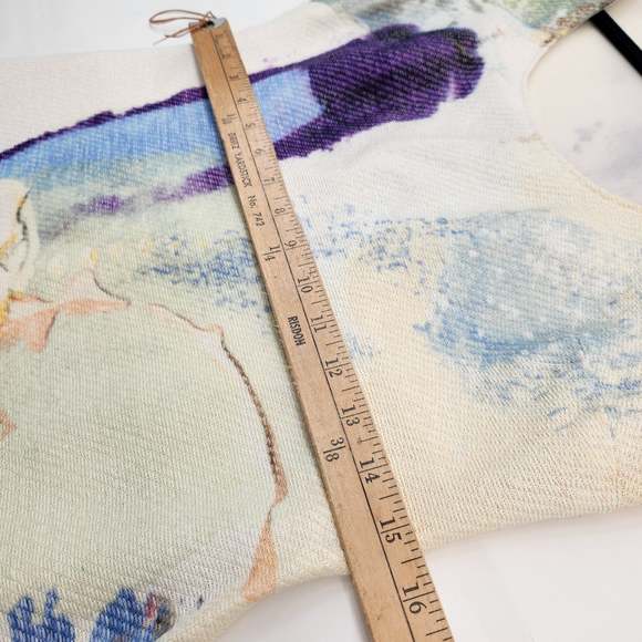 Women's Mini Dress Colorful Abstract Art Print Size 8 Party Luxury Classy - Picture 5 of 13